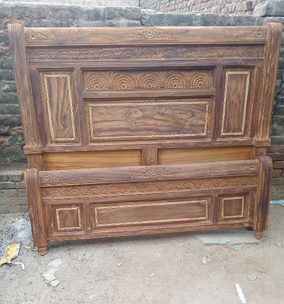 #Wooden kind bed #Chinioti furniture market #Chinioti bed #wholesale 10