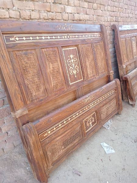 #Wooden kind bed #Chinioti furniture market #Chinioti bed #wholesale 14