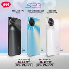 SUPER DEAL ITEL S23 8+8 16GB/256GB BOX PACK 1 YR WARRANTY PTA APPROVED 0