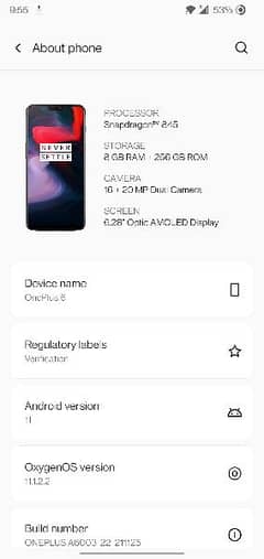 one plus 6 256gb