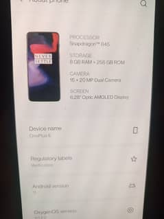 one plus 6 256gb 0