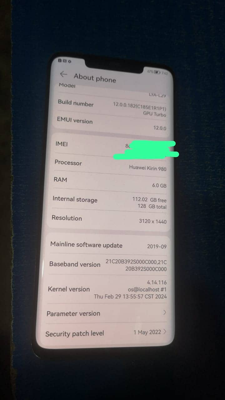 Huawei Mate 20 Pro 6/128 9