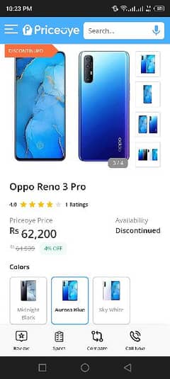 OPPO Reno3 Pro 4G 8+3/256