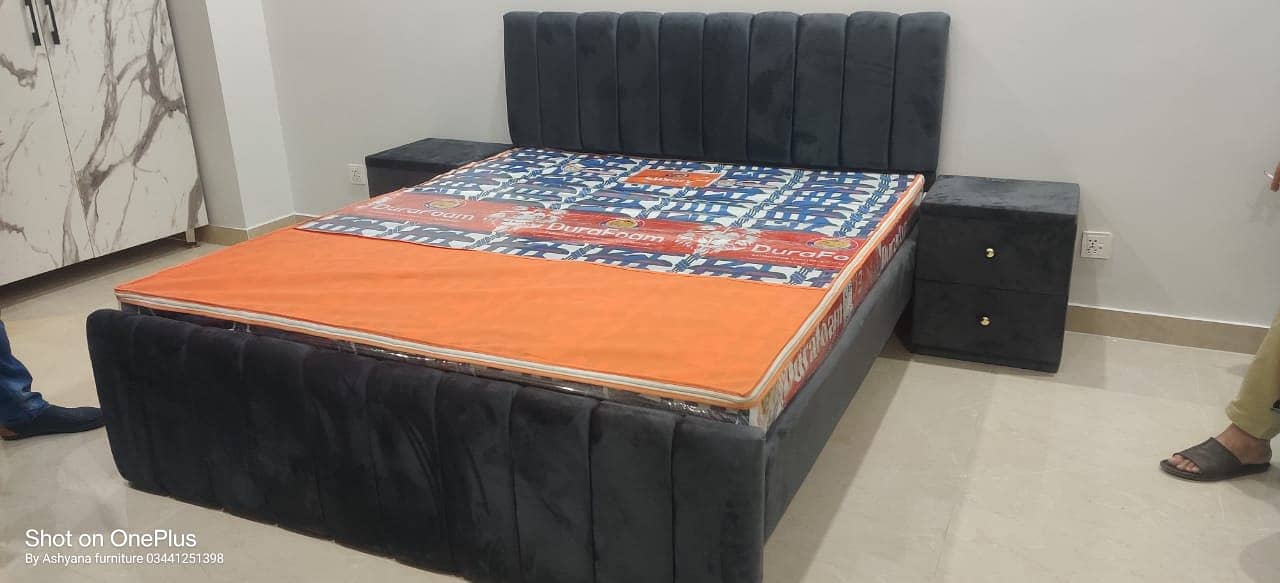 King size bed | bed set | wooden bed set | bed for sale 1