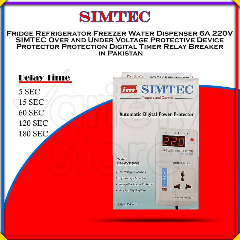 6A 220V SIMTEC Voltage Protector Protection device 3