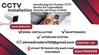 CCTV SERVICES IN ISLAMABAD,BEST CEMRA INSTALLATION SERVICE NEAR ME