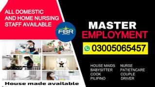 Maids / House Maids / cook / house chef / Baby Sitter Nurse available