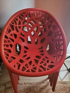 Red Oval Chairs For Home,Resturants etc