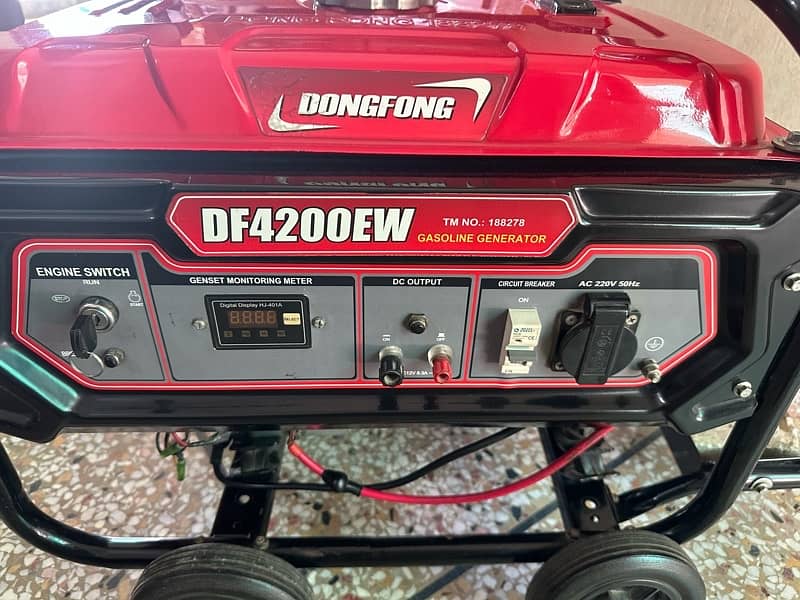 3kw dongfong generator slightly used 0