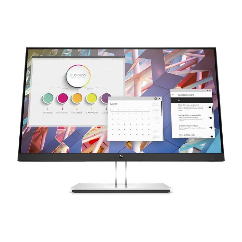 24" Inch HP E24 G4 Borderless IPS Full HD LED Monitor with HDMI Port 2