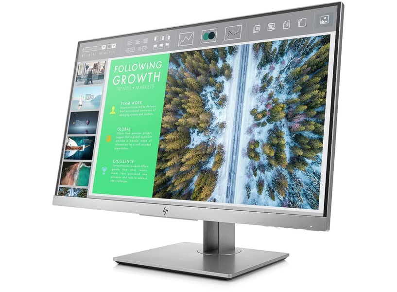 24" Inch HP E243 Borderless IPS Full HD LED Monitor | Silver Color 3