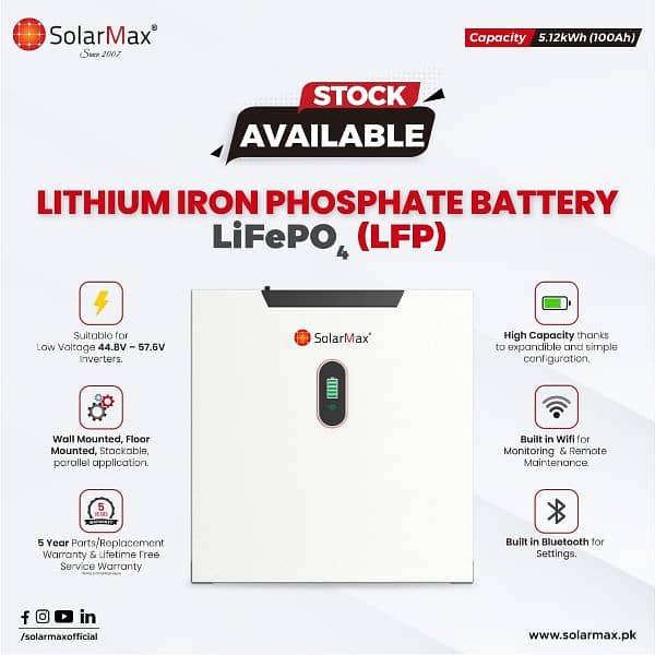 SolarMax Lithium Ion Battery 48V 0