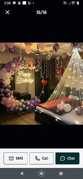 birthday decore/baloon decore/aqeeqa decor/jumping/magic show 14