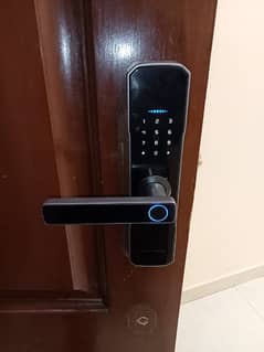 mobile application smart fingerprint handle electric door lock