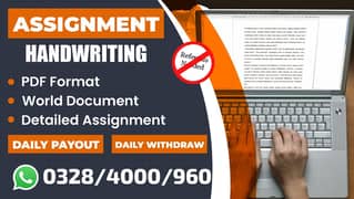 Online job/Assignment/Teaching/Typing/Deta entry/Male/Female/Teacher