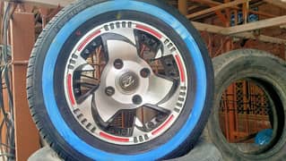 12size used rim and new tyer everland 165/70/12 Islamabad G11/2 0