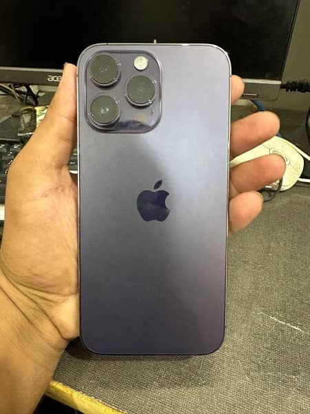 Ip 14 pro max 10/10 PTA Approved HK Deep purple 88% with box 4