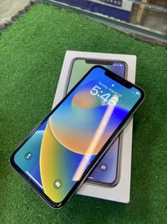 iphone X 64gb pta approved white colour with box