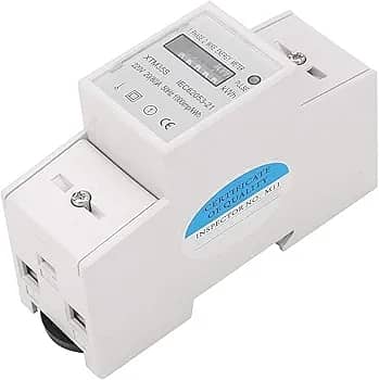 KWh Meter, XTM35S 220V Digital 1-phase 2 Wire 2P DIN-Rail Electric 2