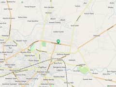 4.75 Marla Commercial Plot For Sale In Aziz Shaheed Road Sialkot Cantt