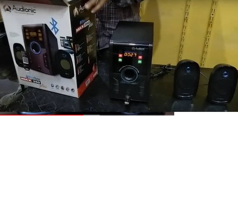 Audionic Max 350 woofer speaker box pack new final price 4