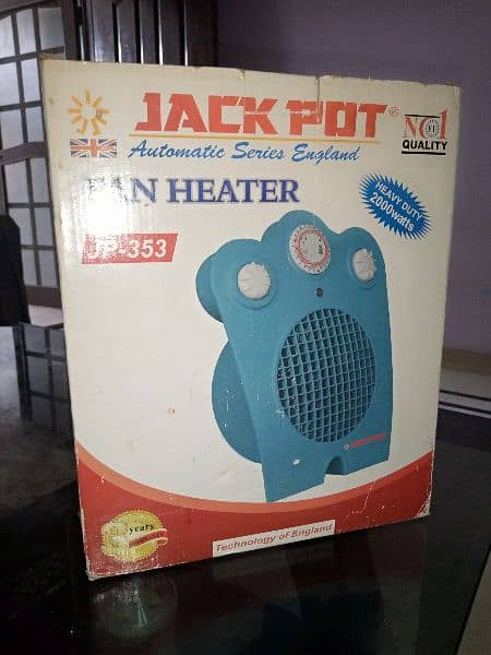 Bilkul new hai Heater k saath Fan k tor bhi chala sakty hain 1