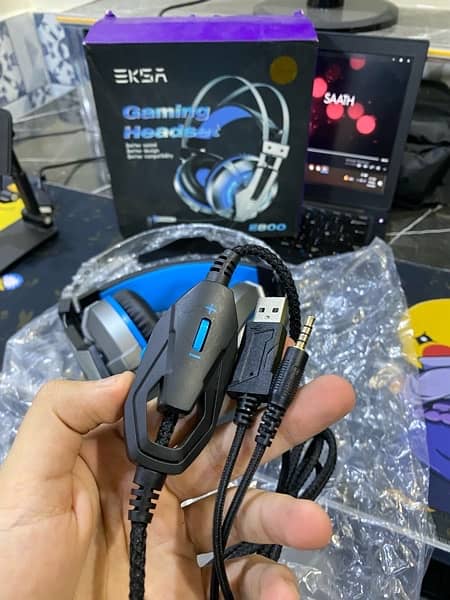 ESKA E800 gaming headphone delivery available for details 03278694670 6