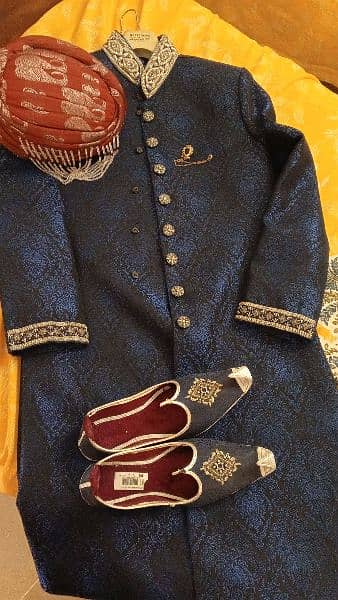 groom sherwani with hand made khuusa 1