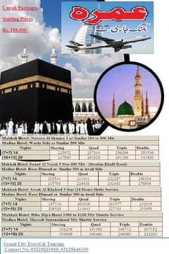 Umarh Packages, visit visa services,  All airlines Tickets