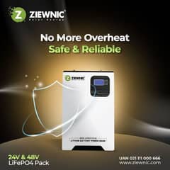 Ziewnic Li wall lithium ion battery 24v/100ah