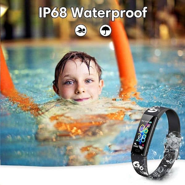 Fitness Tracker Watch for Kids, IP68 Waterproof Activity Tracker, 3