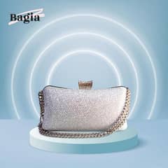 Woman's plastic textured fancy clutch delivery all Pakistan