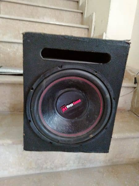 woofer speaker with box good condition 1