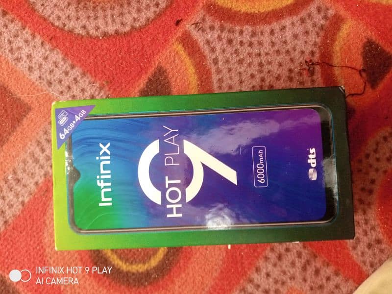 Infinix Hot. 9 Play Mobile phone 4Gb ram/ 64Gb Memory 8