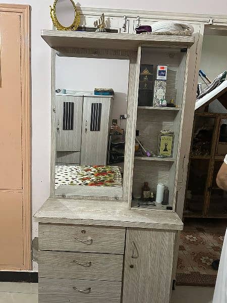 Dressing Table , Almari, kind size bed 1