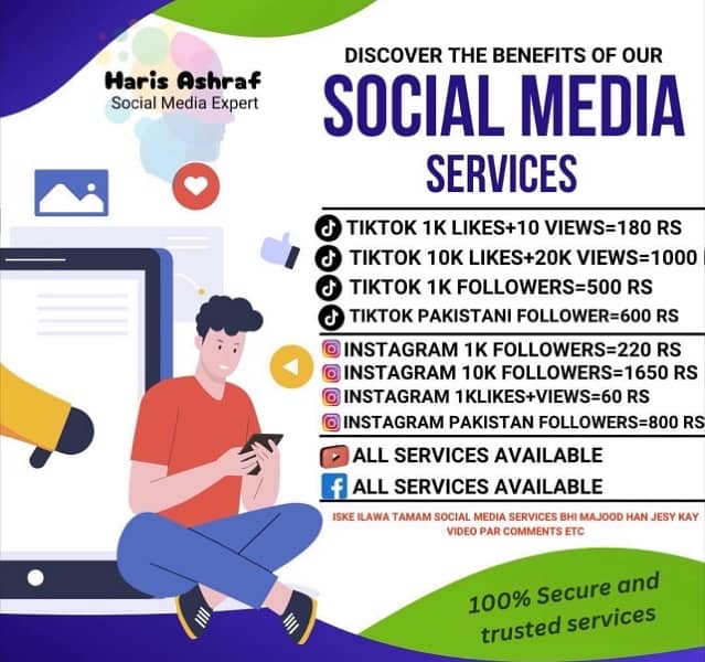 All social media services available 0