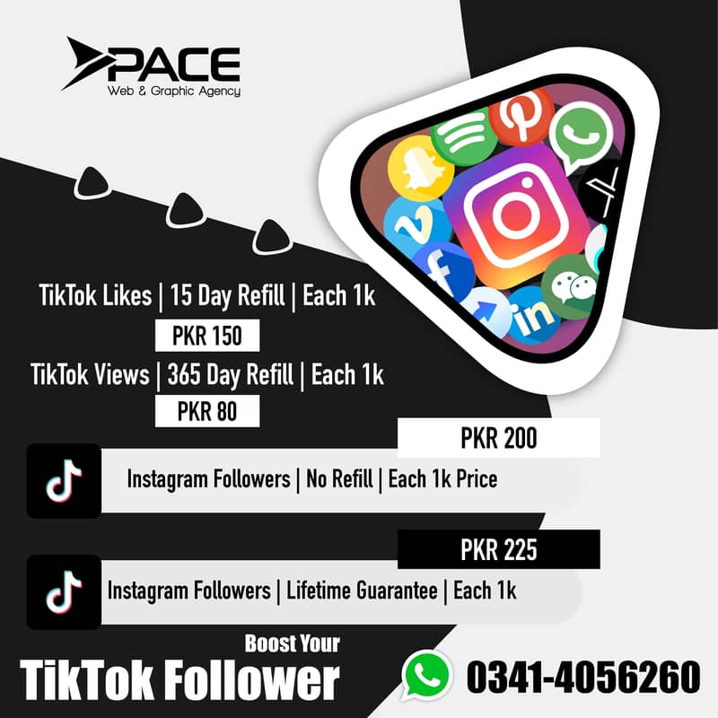 Instagram, Facebook, Tiktok follower seller 2