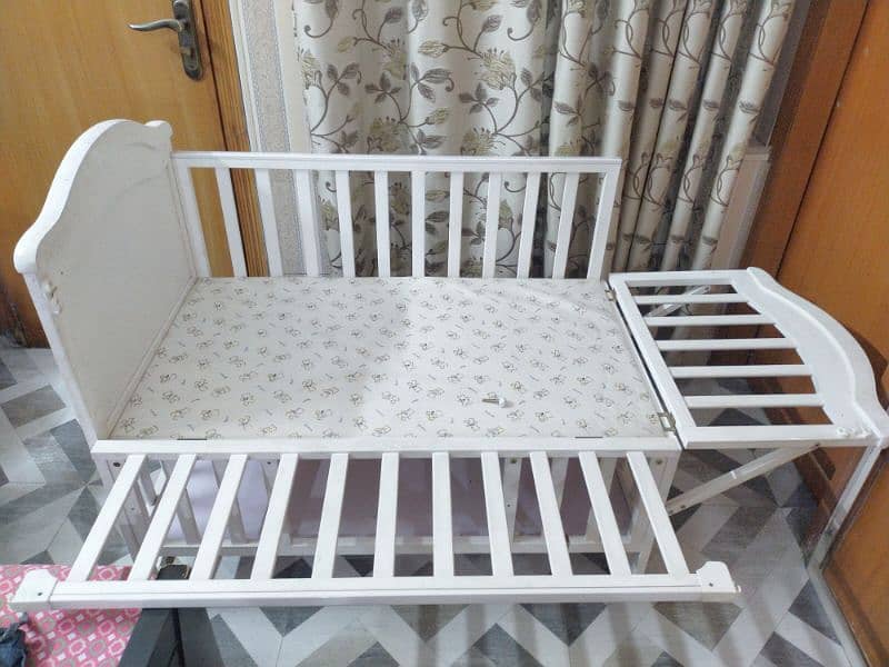 Tinnies Wooden Cot | Baby Cot | White Cot | Imported Wooden Cot 5