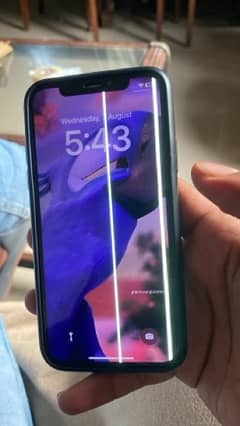 iphone x 2 lines on screen non pta