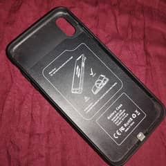 I phone x battery plugged in cover