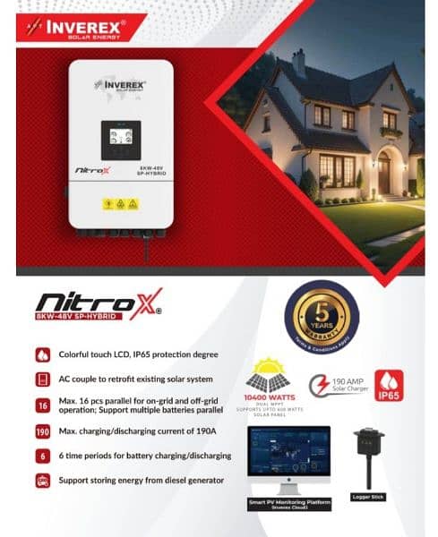 Nitrox 8kw Hybrid Solar Inverter IP65 2