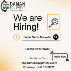 Social Media Marketer Required in Peshawar 0