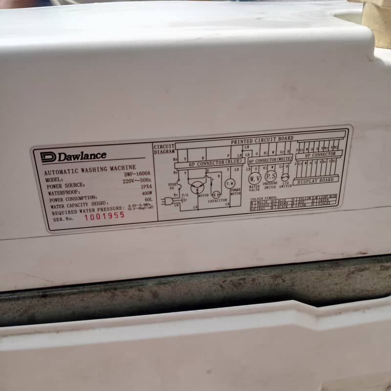 Dawlance Automatic Washing machine 2