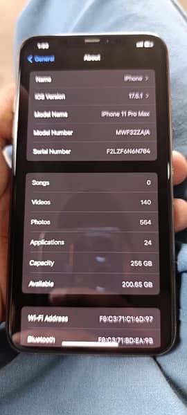 iPhone 11promax pta approve dual  physical physical 256 GB 9