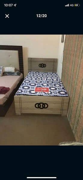 Single Bed/Poshish Bed/Wooden Furniture 5