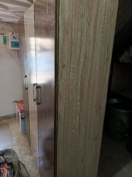 3 door kids cupboard in lasani wood 1