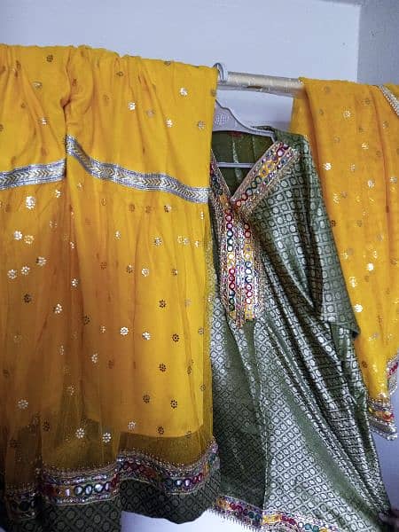 New Miyon 3pies suit stiched medium size gharara suit 1