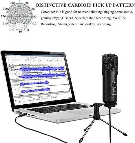 Zaffiro USB Microphone, Recording Microphone Plug & Play 2