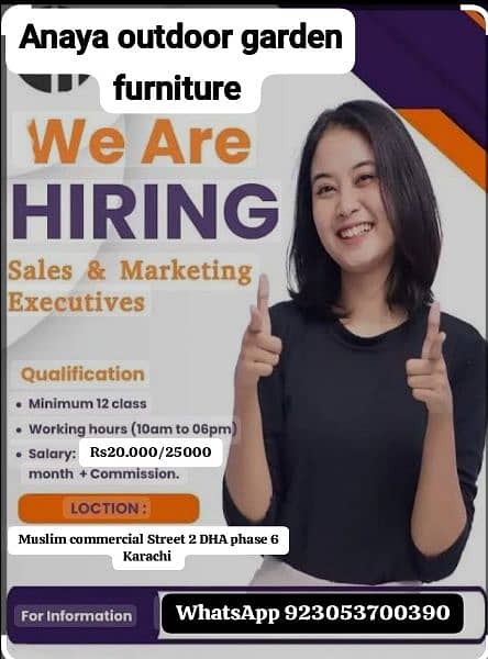 female staff ke needed online working ke liye 1