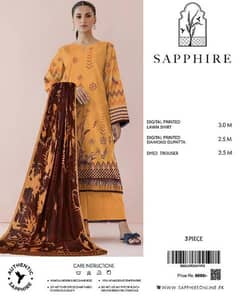 Sapphire 3pc Printed Collection 0